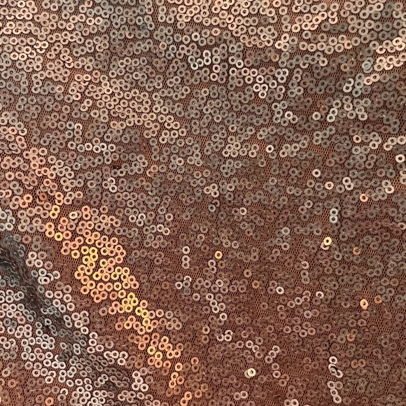 Forever 21 Small rose gold/copper sequin crop top - Picture 4 of 4